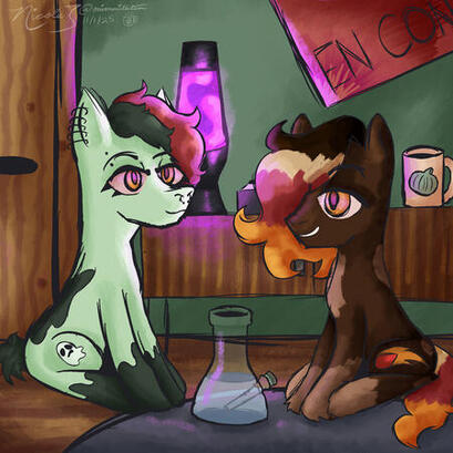 2 fully shaded, full body characters w/ ($15) complex background- $70
