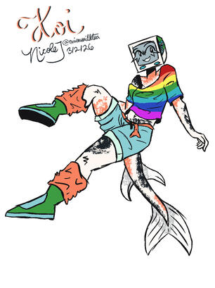 1 flat color, full body character- $35